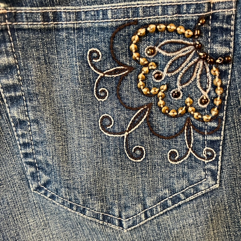 Western Style & Co Blue Straight Leg Mom Jeans Classic Fit - Picture 7 of 8